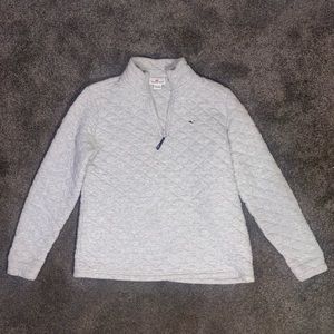 Vineyard Vines 3/4 Zip Soft Quilted Sweater
